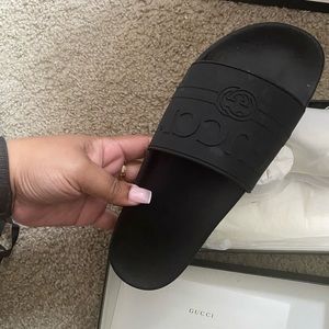 Gucci | Shoes | Gucci Slides Size 42 Black | Poshmark